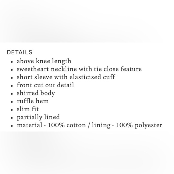 Mable Rosie Shirred Tie Front Mini Dress black M - Picture 5 of 12